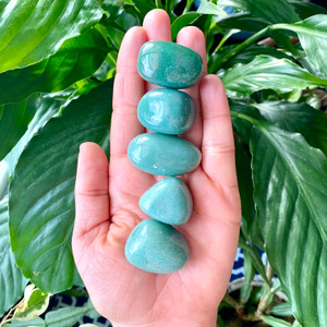 green aventurine pocket stone