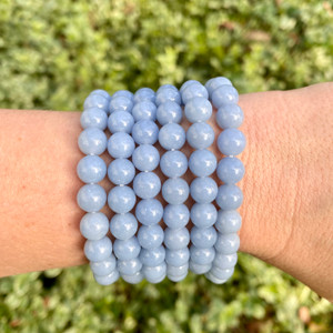 angelite crystal bracelet