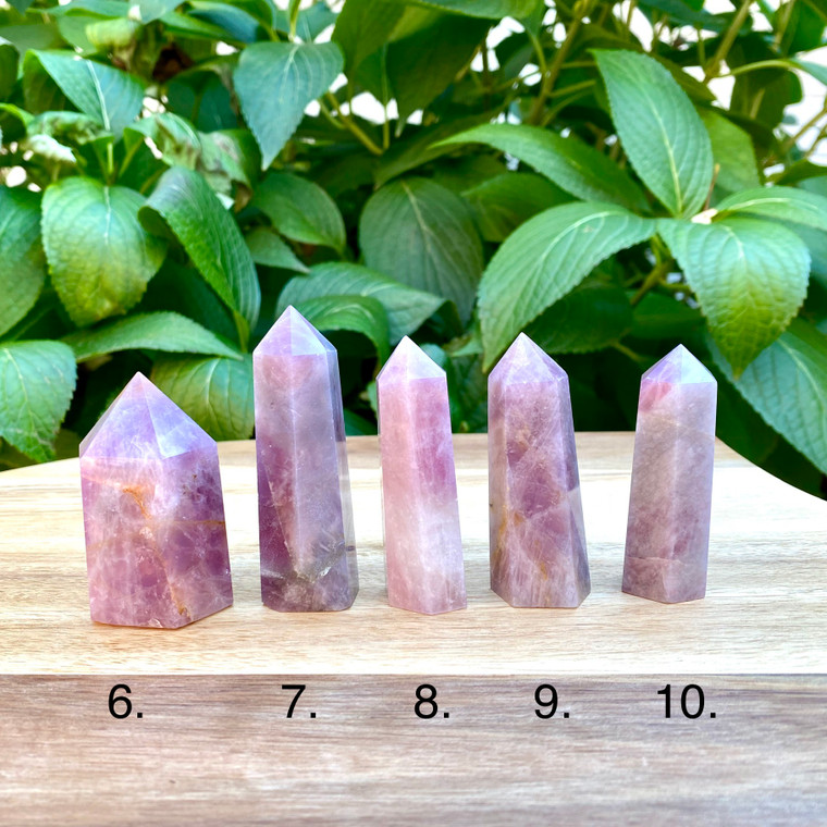 Purple Rose Quartz Tower