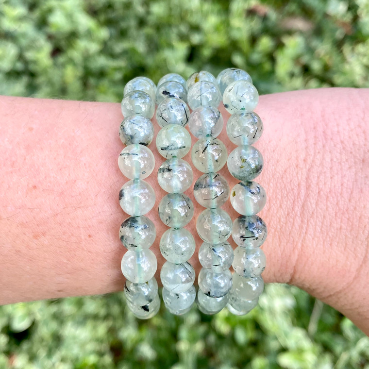 prehnite crystal bracelet