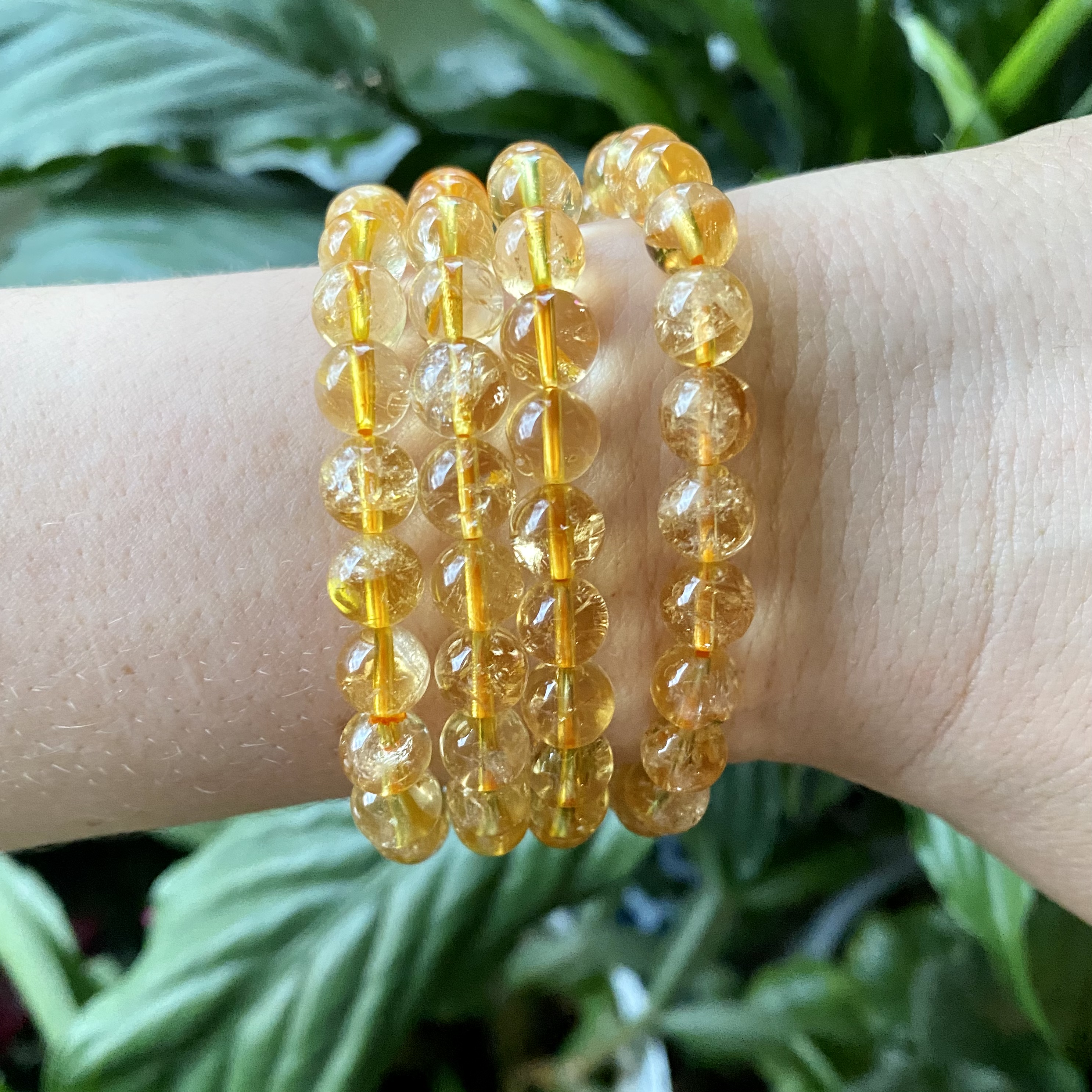 Citrine crystal store beads