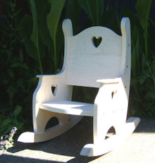 Child's Rocking Chair, Hardwood Unfinished