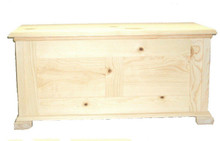 Unfinished Pine Hope Chest w/Cedar Lining