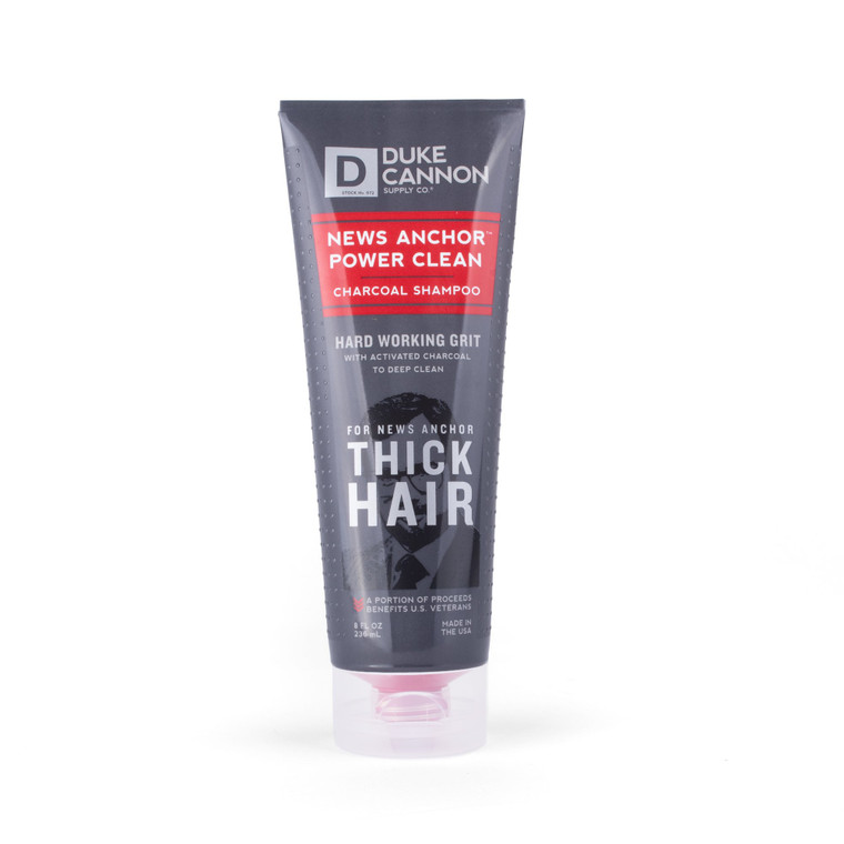 News anchor power clean charcoal shampoo