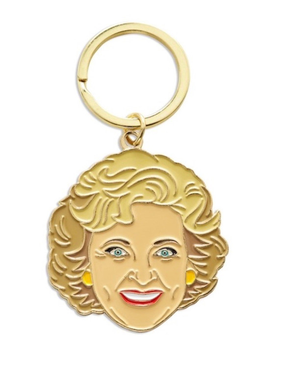 Betty White keychain 