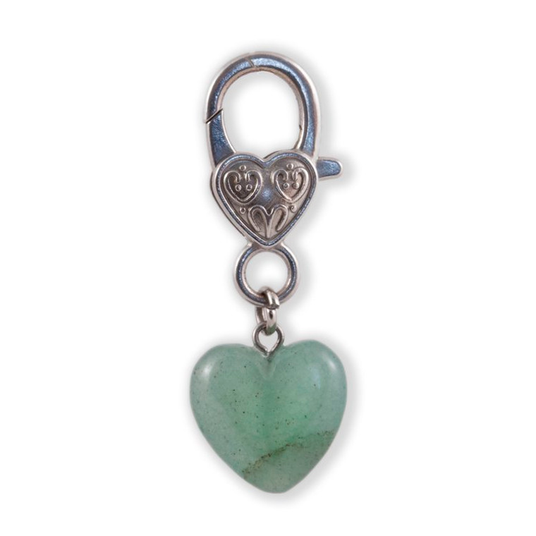 Crystal Collar Charm Green Aventurine 