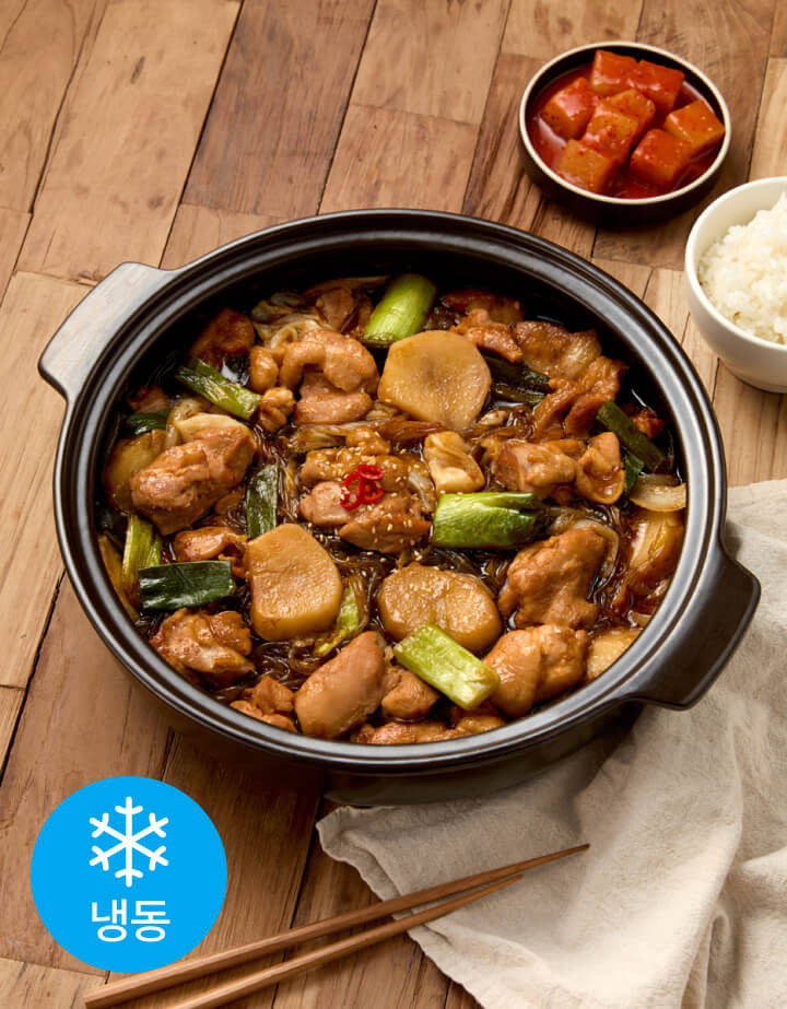안동식 순살 간장찜닭 밀키트 1,370g(2~3인분) | 와이즐리