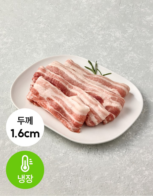 미추리없는 초신선 한돈 삼겹살 500g (보통 1.6cm)ㅣ월,수,목,금 16시 재입고