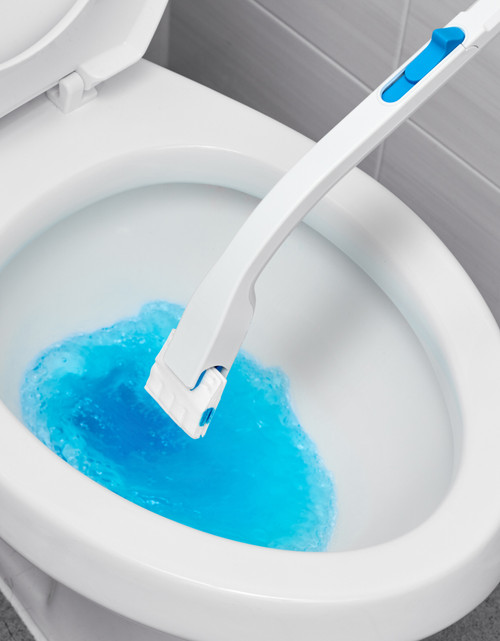 변기 청소가 쉬워지는 일회용 변기클리너 본품 세트 (핸들 + 고리+ 리필 24개입)