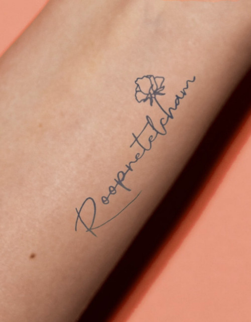 [시즌 단종] 물 없이 붙이는 타투 스티커 (레터링)