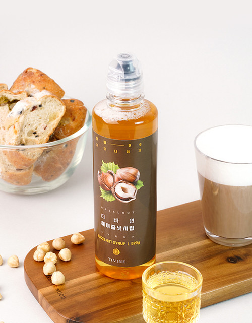 티바인 저당 알룰로스 헤이즐넛 시럽 520g, 1개 티바인 저당 알룰로스 헤이즐넛 시럽 520g, 1개