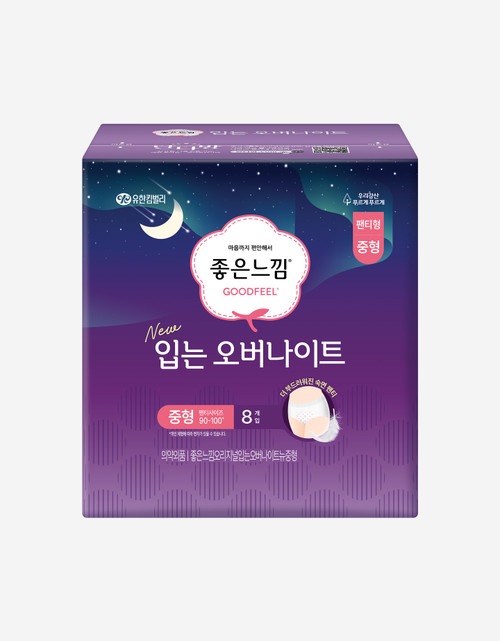 [좋은느낌] 오리지널 입는 오버나이트 중형 8매