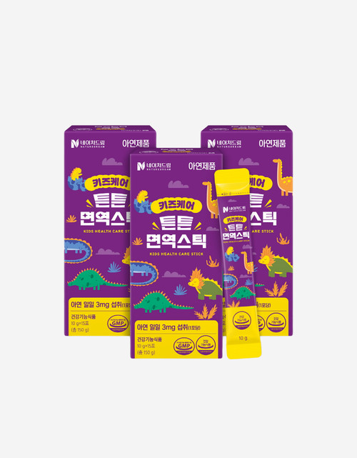 [한정수량] 네이처드림 키즈케어 튼튼 면역스틱 10g*15포*3박스