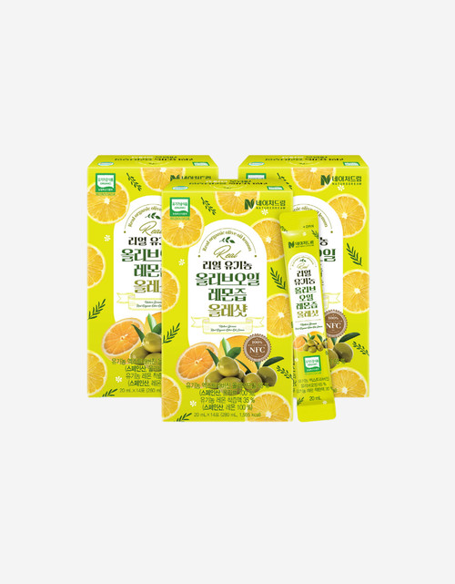 [한정수량] 네이처드림 유기농 올리브오일 레몬즙 올레샷 20ml*14포*3박스