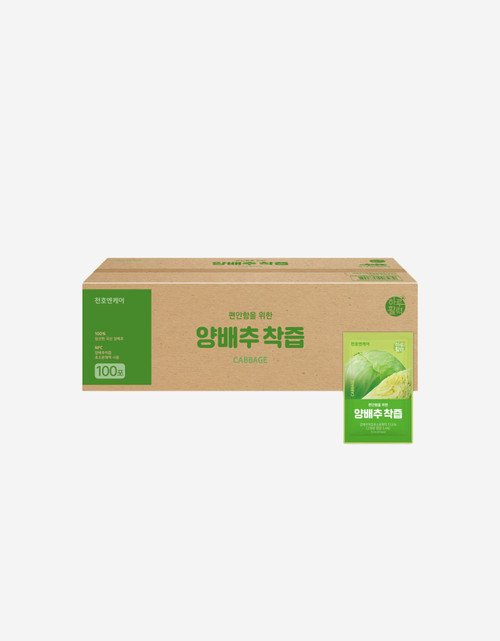 [한정수량] 천호엔케어 하루활력 양배추팩 70ml*100팩(4S)*1상자