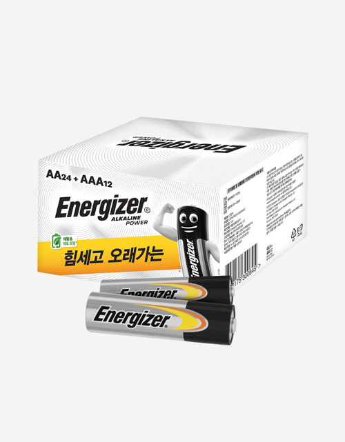 에너자이저 알카라인 건전지 36개 세트 (AA, AAA, 혼합 구성 선택) 에너자이저 알카라인 건전지 36개 세트 (AA, AAA, 혼합 구성 선택)