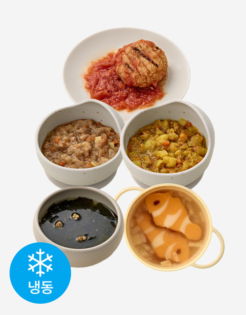 [푸드트리] 우리아이 균형 잡힌 식사 세트 1번 구성(국 2종, 덮밥소스 2종, 반찬 1종)