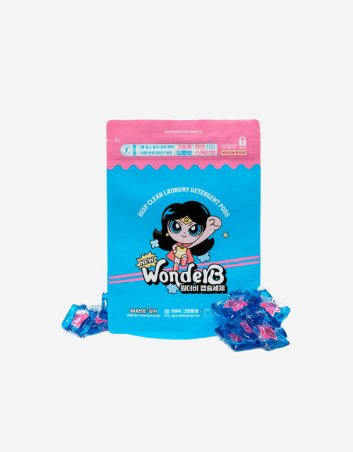 [롯데/신세계 백화점 입점] 원더비 캡슐세제 32개입 (드럼/일반 겸용, 실내건조용)