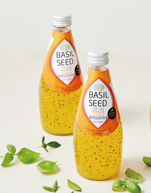 [한정수량] 웰 바질 시드 망고향 290ml*12입