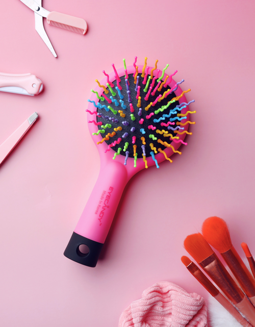 겨울철 부스스 머리에! 아이캔디 레인보우 볼륨S 브러쉬 (미디엄)