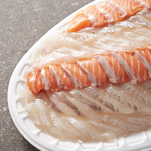 모듬회(광어, 연어, 도미)