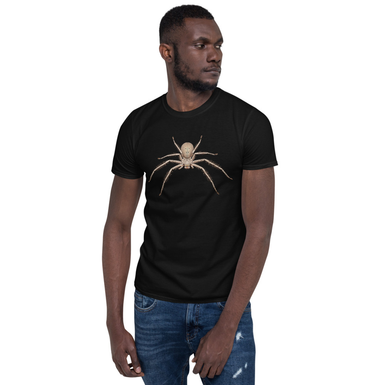 Green-bellied Huntsman (Typostola barbata) - Unisex T-Shirt - Minibeast ...