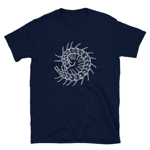 Centipede Curl White - Unisex T-Shirt Centipede Curl White - Unisex T-Shirt