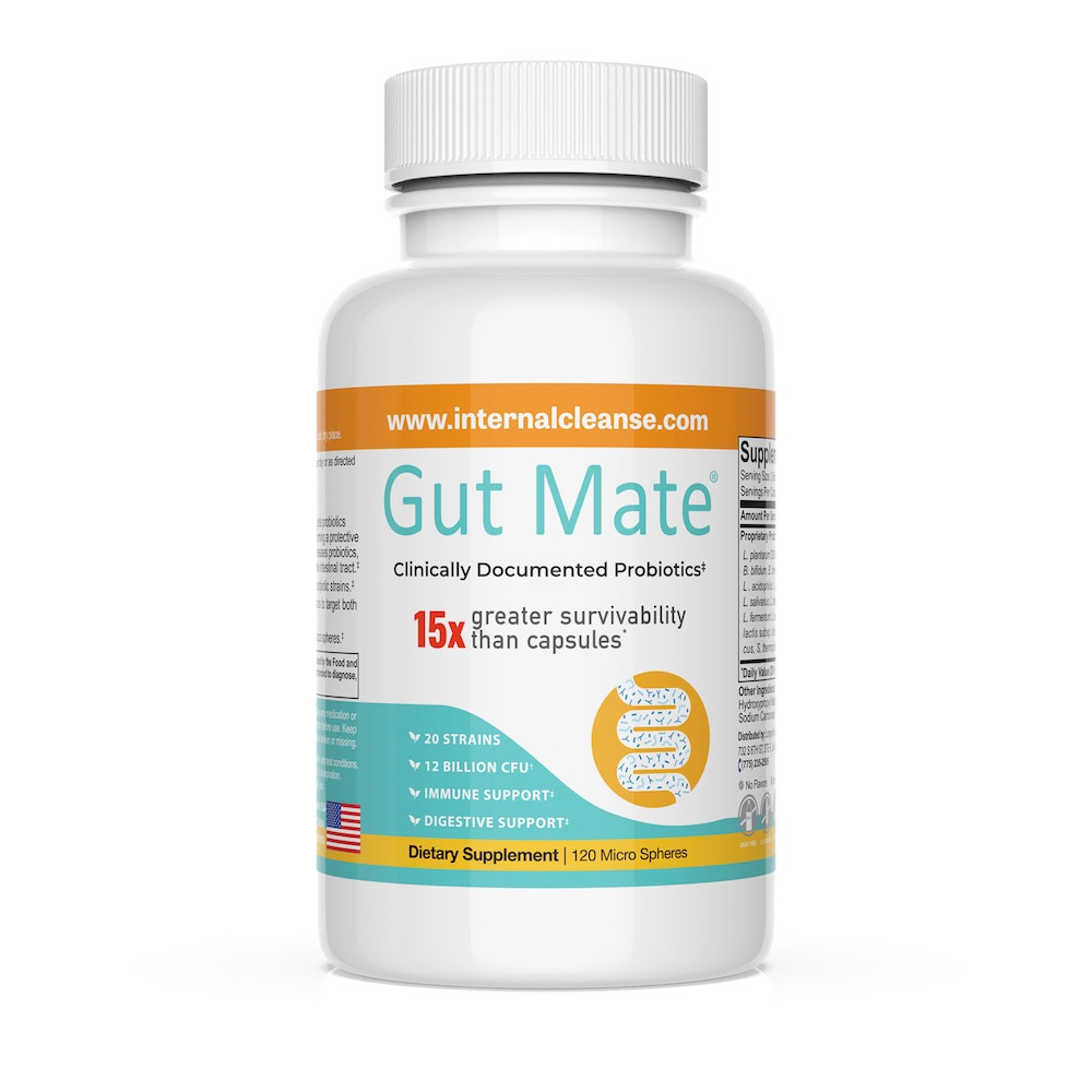 Gut Mate®  - GutMate  Clinically documented probiotics to support a healthy immune system and digestive health - Vegan, Vegetarian, Dairy-Free - Room Temp Stable