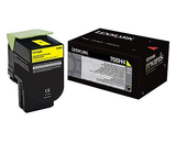 Original Lexmark 700H4 70C0H40 Yellow High-Yield Laser Toner Cartridge