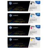 HP 304A SET | CC530A CC531A CC532A CC533A | Original HP Toner Cartridge - Black, Cyan, Yellow, Magenta
