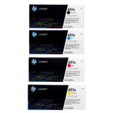 HP 651A SET | CE340A CE341A CE342A CE343A | Original HP Toner Cartridge - Black, Cyan, Yellow, Magenta
