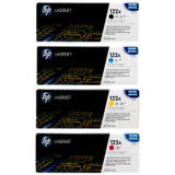 HP 122A SET | Q3960A Q3961A Q3962A Q3963A | Original HP Toner Cartridge - Black, Cyan, Yellow, Magenta