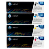 HP 125A SET | CB540A CB541A CB542A CB543A | Original HP Toner Cartridge - Black, Cyan, Yellow, Magenta