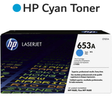 Original HP 653A CF321A Cyan LaserJet Toner Cartridge