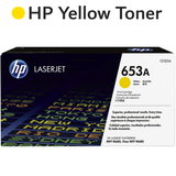 Original HP 653A CF322A Yellow LaserJet Toner Cartridge