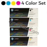 HP 305A 305X Original Toner Cartridge Combo Pack Black Cyan Magenta Yellow CE410X CE411A CE412A CE413A