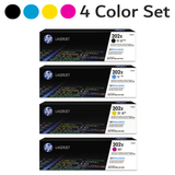 Original HP 202X 4 Color Combo Set Black Cyan Magenta Yellow CF500X CF501X CF502X CF503X