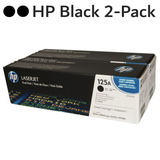 Original HP 125A CB540AD Black Laser Toner Cartridges Dual Pack 2-Pack