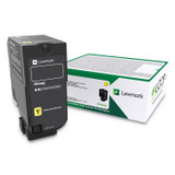 Lexmark 74C0HYG (CS725) High-Yield Toner, 12000 Page-Yield, Yellow