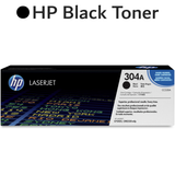 Original HP Black 304A CC530A LaserJet Toner Cartridge