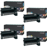 Lexmark C7700S Set | C7700CS C7700KS C7700MS C7700YS | Original Lexmark Toner Cartridges – Black, Cyan, Magenta, Yellow