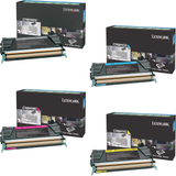 Lexmark C748H1 Set | C746H4KG C748H1CG C748H1MG C748H1YG | Original Lexmark High-Yield Toner Cartridges – Black, Cyan, Magenta, Yellow