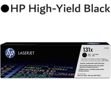 Original HP Black 131X CF210X High-Yield LaserJet Toner Cartridge