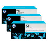 Original HP CR255A #771 LIGHT Cyan Ink 3PK