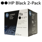 Original HP 11X Q6511XD Black High-Yield Laser Toner Cartridges Dual Pack 2-Pack