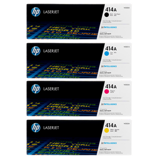 HP 414A SET | W2020A, W2021A, W2022A, W2023A | Original HP Toner Cartridges - Black, Cyan, Magenta, Yellow