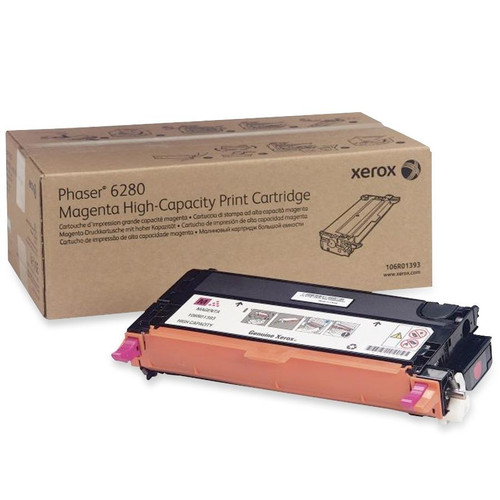 Original Xerox 106R01393 High-Yield Laser Toner Cartridge for Phaser 6280  Magenta