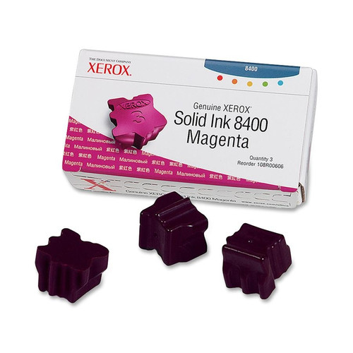 Original Xerox 108R00606 ColorStix Solid Ink for Phaser 8400 Series  Magenta