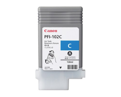 Original Canon PFI-102C 0896B001AA Cyan Ink Cartridge