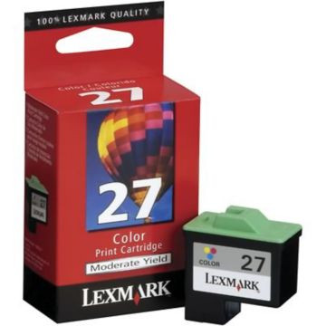 Original Lexmark #27 10N0227 Standard-Yield Inkjet Cartridge  Tri-Color